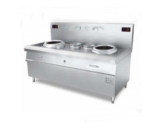 電磁雙頭雙尾炒灶 尺寸:2000x1100x1250mm